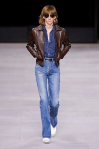 Model on the catwalk