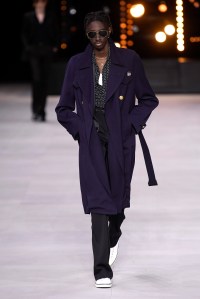 Model on the catwalk