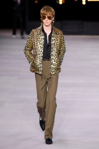 Model on the catwalk