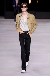Model on the catwalk