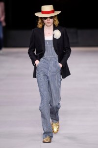 Model on the catwalk