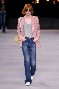 Model on the catwalk