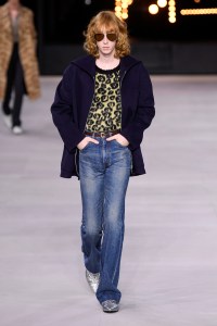Model on the catwalk