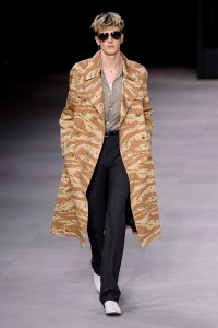 Model on the catwalk