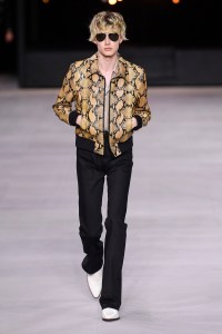 Model on the catwalk