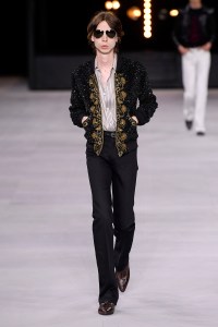 Model on the catwalk