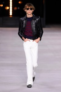 Model on the catwalk