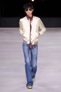 Model on the catwalk