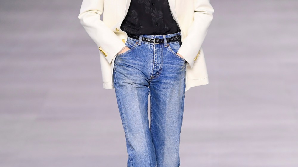 Model on the catwalk