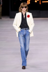 Model on the catwalk