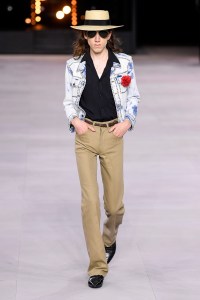 Model on the catwalk