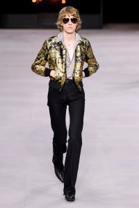Model on the catwalk