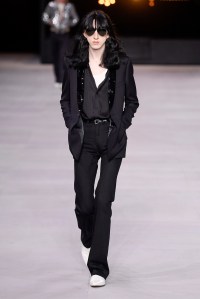 Model on the catwalk