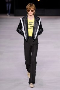 Model on the catwalk