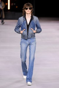 Model on the catwalk