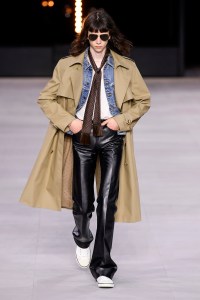 Model on the catwalk