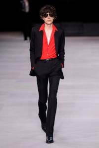 Model on the catwalk