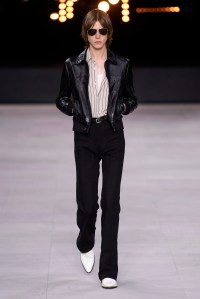 Model on the catwalk