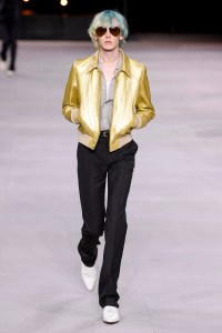 Model on the catwalk