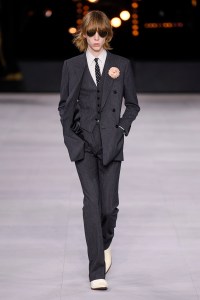 Model on the catwalk