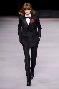 Model on the catwalk