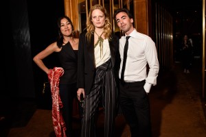 Laura Kim, Hanne Gaby Odiele, and Fernando Garcia