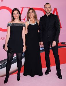 Carine Restoin-Roitfeld, Julia Restoin-Roitfeld and Vladimir Roitfeld, CFDA Awards 2019