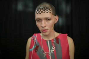 Backstage at Charles Jeffrey Loverboy Men's Spring 2020 photographed in London on 08 June 2019