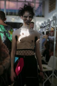 Backstage at Charles Jeffrey Loverboy Men's Spring 2020 photographed in London on 08 June 2019