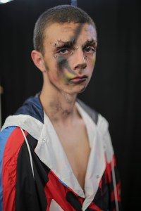 Backstage at Charles Jeffrey Loverboy Men's Spring 2020 photographed in London on 08 June 2019