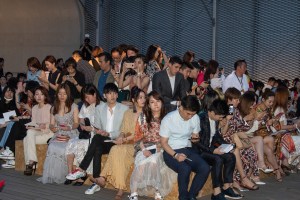 The scene at the Chloé Resort 2020 show.