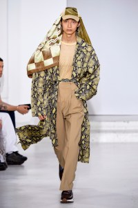 Model on the catwalk