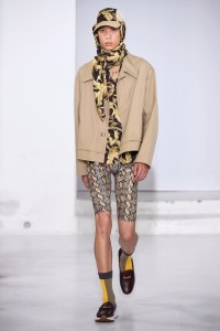 Model on the catwalk