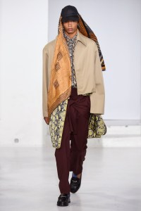 Model on the catwalk