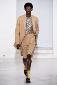 Model on the catwalk