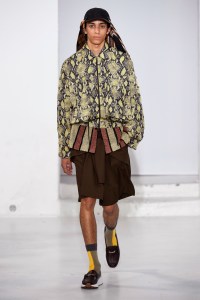 Model on the catwalk