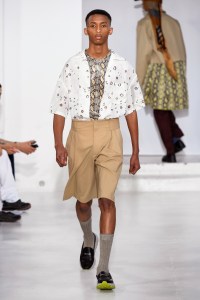 Model on the catwalk
