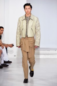 Model on the catwalk