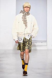 Model on the catwalk