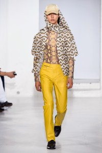Model on the catwalk