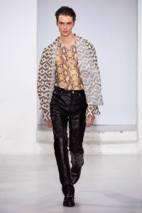 Model on the catwalk