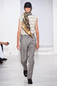 Model on the catwalk