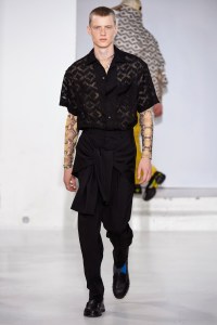 Model on the catwalk