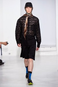 Model on the catwalk
