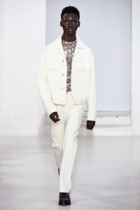 Model on the catwalk