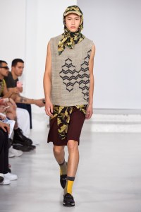 Model on the catwalk