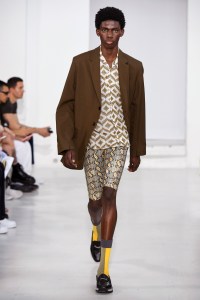 Model on the catwalk