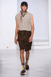 Model on the catwalk