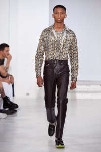 Model on the catwalk