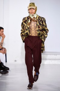 Model on the catwalk